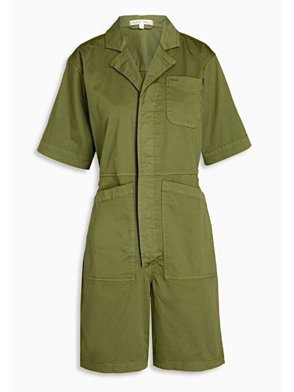Alex Mill Army Green Utility Romper Playsuit Women’s XL Cargo Gorpcore Cabincore